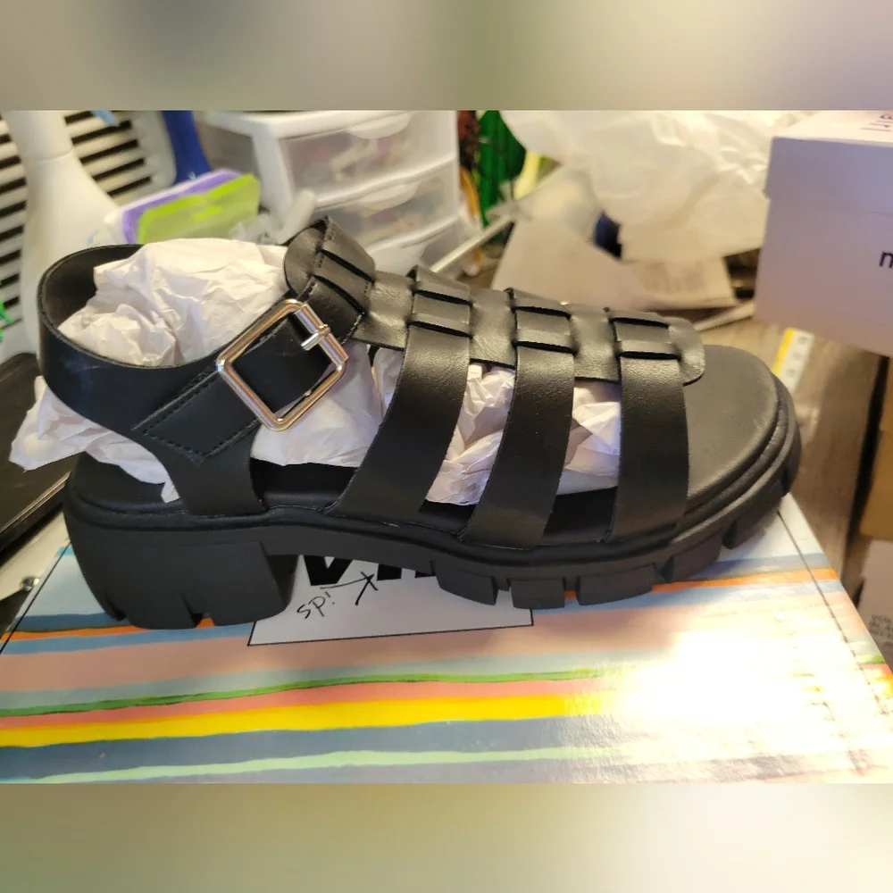 Mia‎ NIB New Girls Black  Sandals Havian Blk Malta